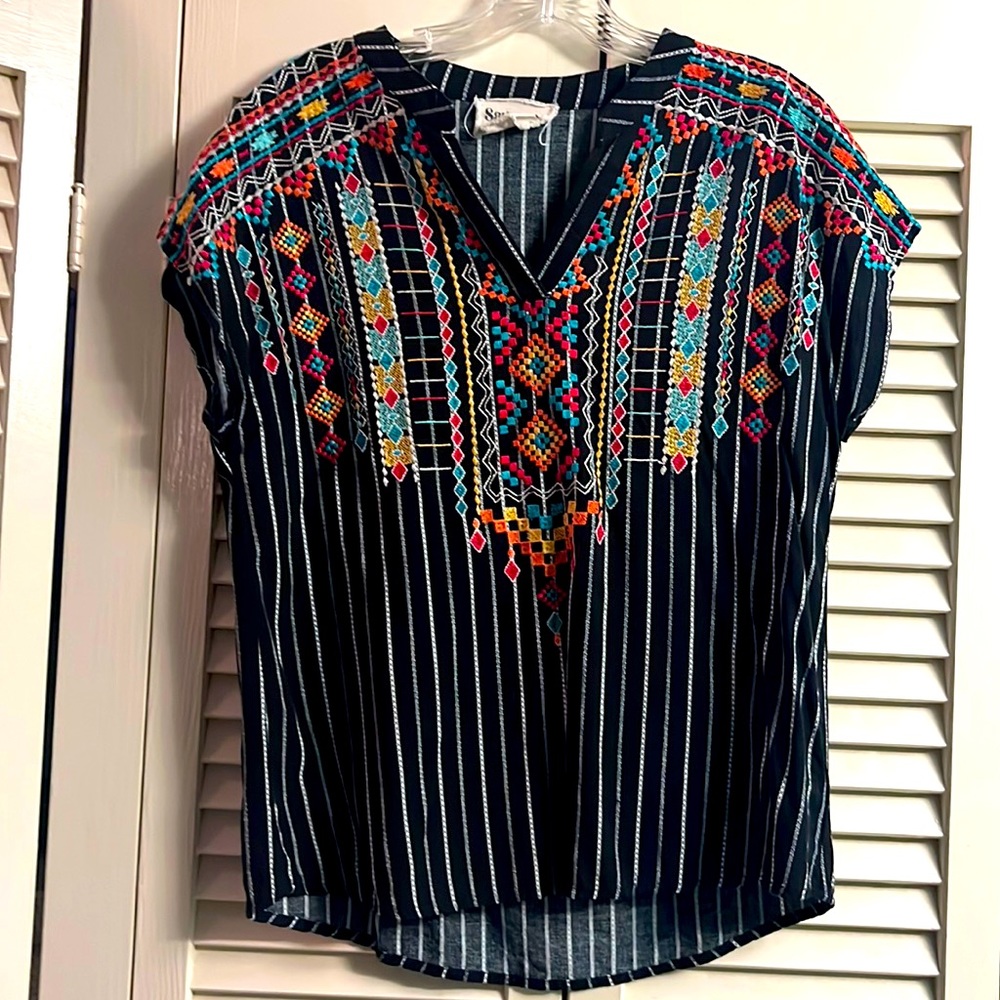 Embroidered top